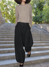 ZARA ZW COLLECTION STYLISH STRIPED LINEN BLEND PANTS sz M Retail price 99.90