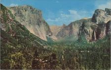 Yosemite National Park Valley View CA California Postcard UNP