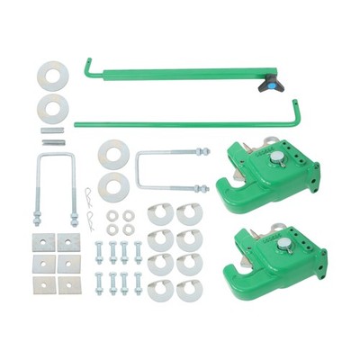 Green Easy Change Quick Hitch w/Stabilizer Bar for Category 2 Tractors/Implement