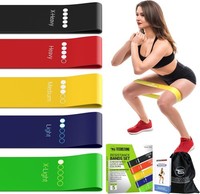 MäNner WiderstandsbäNder Fitness GummibäNder Krafttraining Yoga Pilates 5Er Set