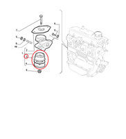 DüBel MotoraufhäNgung Halter Rechts Vorne Fiat Cinquecento Original 46519376