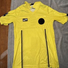 Official Sports US Soccer Federation Referee Shirt Short Sleeve Yellow Small⚽️‼️