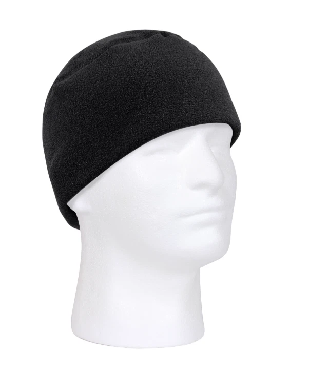 MILITARY POLAR FLEECE BLACK WATCH CAP BEANIE