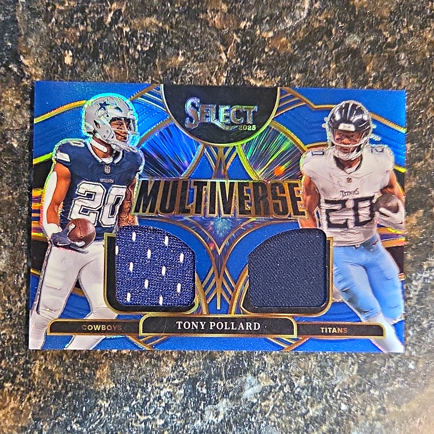 Panini Select 2025 Tony Pollard Multiverse Prizm Patch Insert #MVJ-TPD