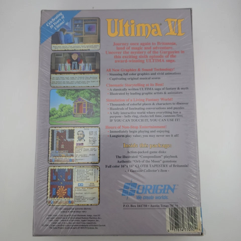 Ultima VI: The False Prophet, 1990, Big Box, New & Sealed - Image 3 of 4