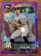 RC Rookie Purple Refractor 2024 Topps Anthony Volpe Yankees Future Stars