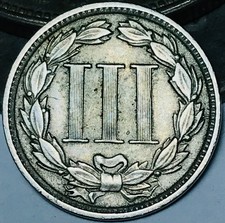 1881 Three Cent Nickel Piece 3C Ungraded Choice US Type Coin CC29450