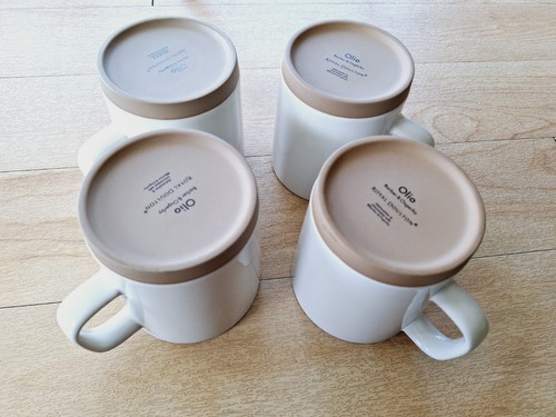 4 Barber & Osgerby Olio by Royal Doulton White Mugs - Picture 16 of 16