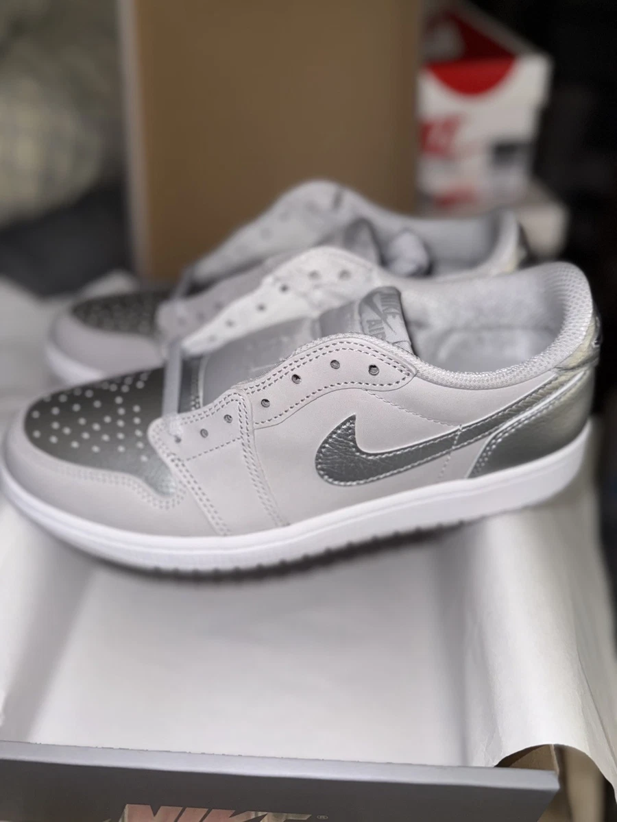 Las mejores ofertas en Jordan 1 Retro Low Metallic Silver White | eBay