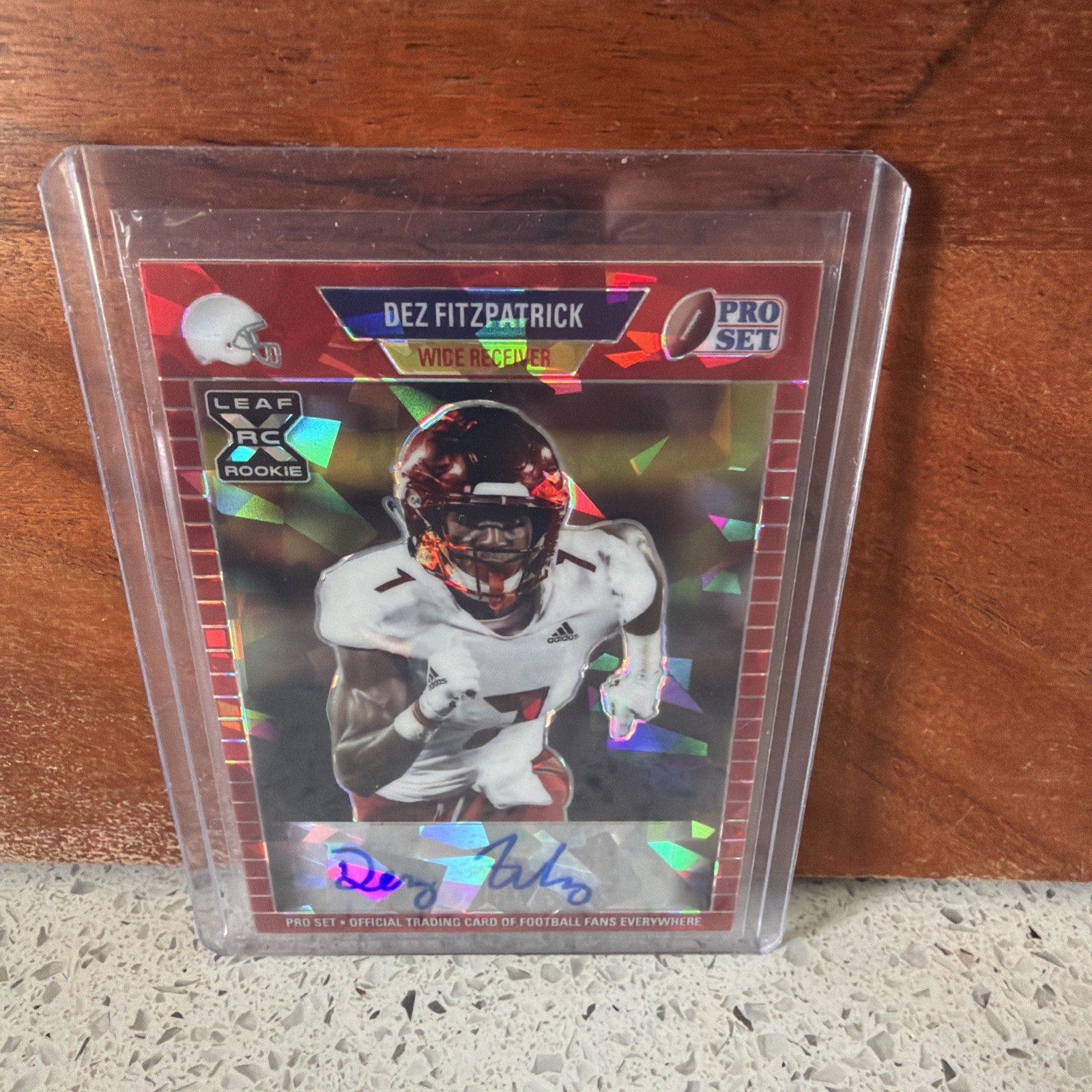 2021 Leaf Pro Set Metal - 1989 Dez Fitzpatrick #PA-DF1 Red Crystals /50 (AU, RC)