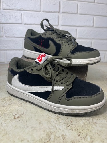 Air Jordan Travis Scott Cactus Jack Low CQ4277-008 Sz US 1.5Y Preschool Sneakers