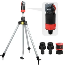 94150 Multi-Pattern Turbo Gear Drive Metal Tripod Sprinkler Plus One-Directio...