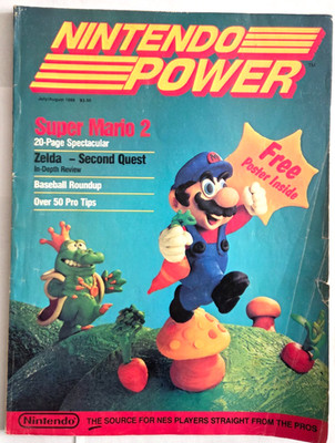 Nintendo Power Magazine, 1st Issue July/Aug 1988 (missing poster)