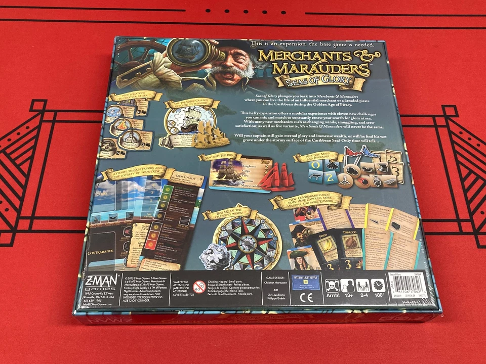 Merchants & Marauders Seas of Glory Expansion (Z-Man Games Board Game NIB NEW) - Image 2 of 2