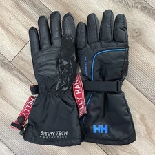 Helly Hansen Spray Tech Gloves Mens XL Black Helly Tech Ski Snow Winter Outdoor