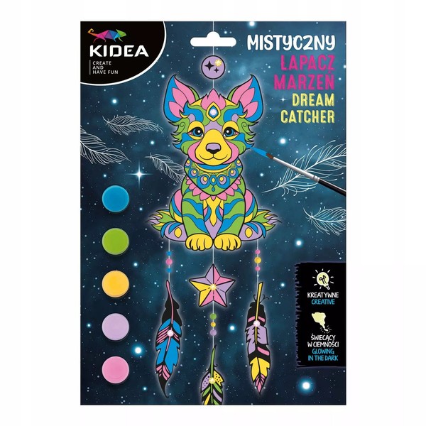 5906601700286 Zestaw Kreatywny. ŁApacz Marzeń śWiecąCy W CiemnośCi Kidea Derform-image