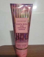 Bath  Body Works Pink Pineapple Sunrise Hydrating Body Cream 8 oz New