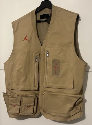 Jordan Cactus Jack Utility Weste Herren L Beige mit Verifizierung