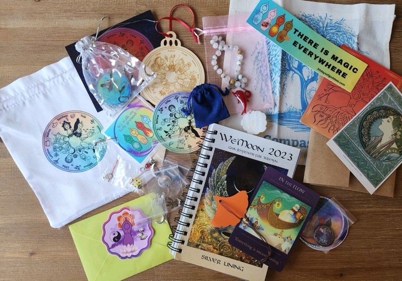 Goddess Ephemera Set 2023 We'Moon Datebook Prayer Beads