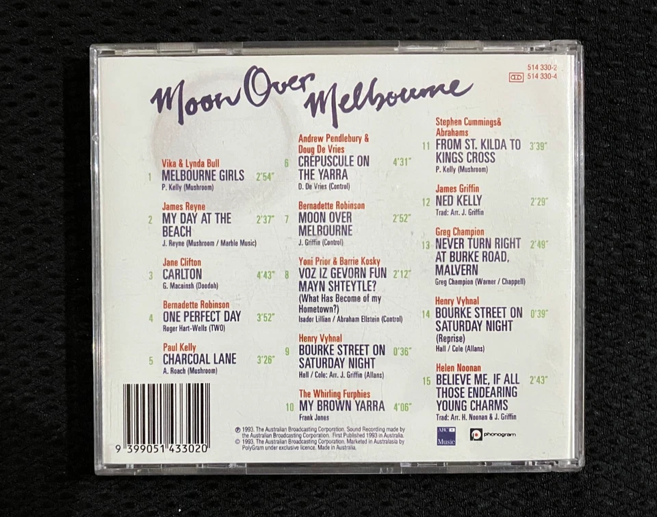 Moon Over Melbourne - Radio 3LO 774 Triple J - RARE 1993 ABC James Reyne CD - Image 2 of 3