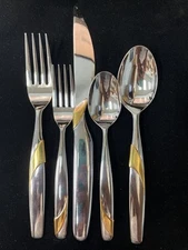 Yamazaki Summer Wind-Gold Accent 5 pc place setting BRAND NEW