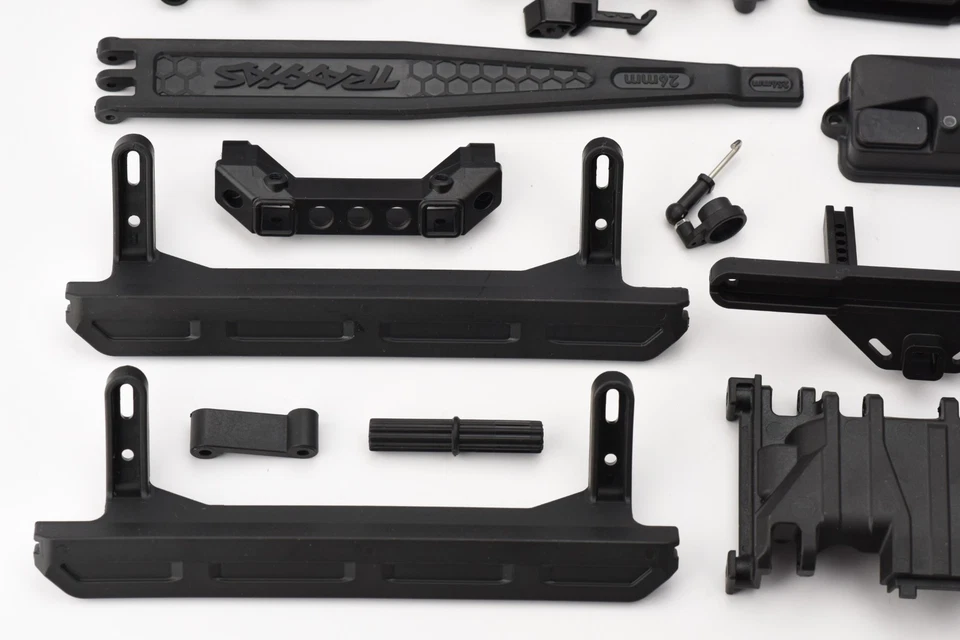 Fits Traxxas TRX-4 CHEVY K10 Rock Sliders Receiver Box Shafts Mounts Skid Blocks - Image 3 of 4