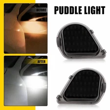 LED Side Mirror Puddle Lights for Dodge 10-18 Ram 2500 4500 1500 3500 5500 Truck
