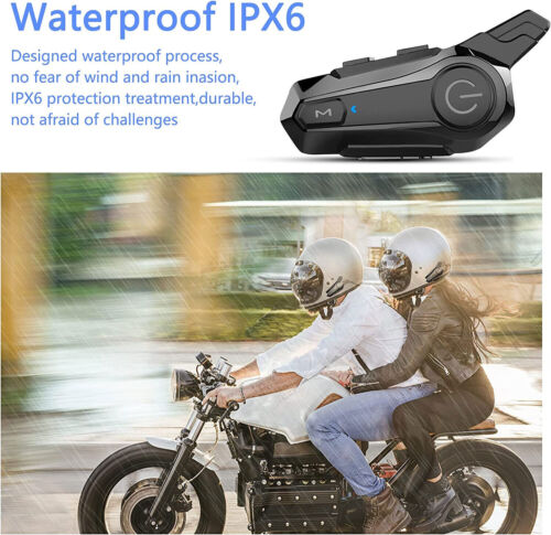 Motorcycle Helmet Bluetooth Intercom Headset Moto Intercomunicador Waterproof - Picture 5 of 6