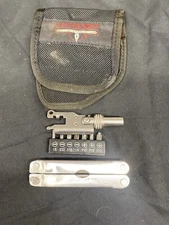Vintage Leatherman Pocket Survival Tool PST W/Tool Adapter, Bit Set & Pouch