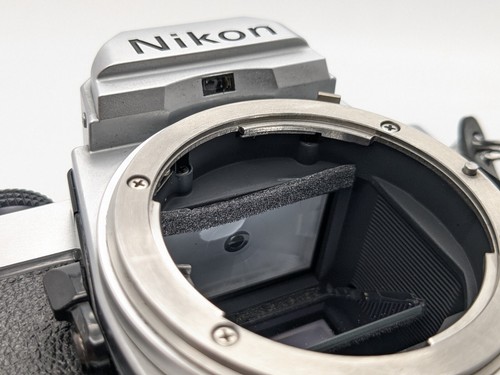 Meter OK [N MINT Nikon FM Silver SLR Film Camera + 50mm F/2 Ai Converted Japan - Picture 12 of 22