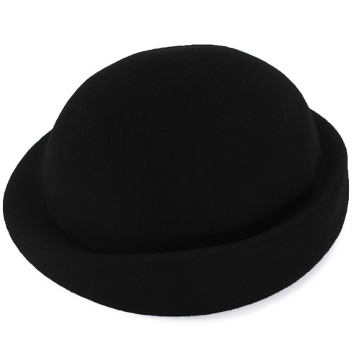 Womens Vintage Style 100% Wool Felt Beret Derby Plain Hat Millinery Craft A553 - Picture 47 of 50