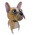 FRENCH PITBULL Metal Garden Decor Dog Ornament Outdoor Brown Bully Pit Bull