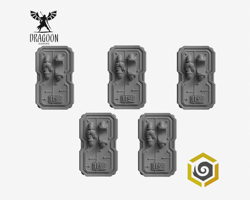Roman Space Knight Shields. Conversion Bits for 28mm Sci-fi Marines - Picture 3 of 3