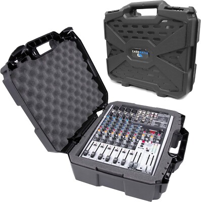 17 Inch Hard Shell Audio Mixer Travel Case for Behringer Xenyx X1204USB, 1204USB