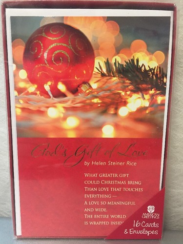Tarjetas y Sobres de Navidad American Greetings Regalo de Amor - Pack16  - Imagen 1 de 3