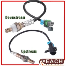 2pcs Oxygen Sensor Up+Downstream For 2015 2016 2017 Chevrolet Equinox 2.4l L4