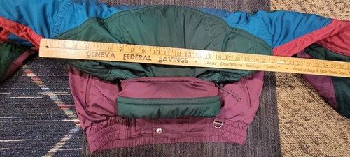 Vintage Descente Colorblock Packable Hood Ski Jacket Mens Size M 80's 90's Y2K - Picture 10 of 10