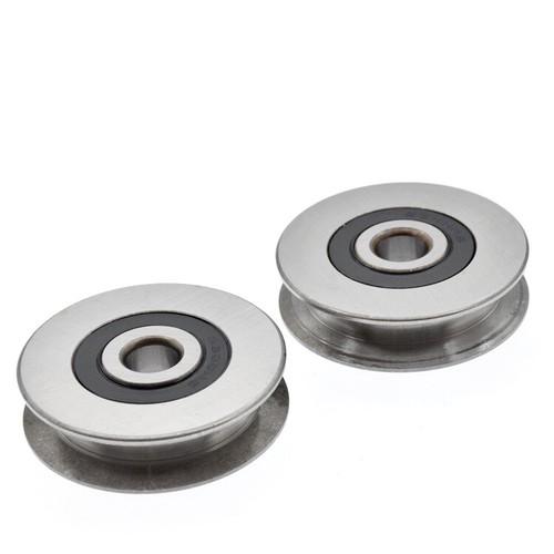 Puleggia scanalatura a U in metallo 12*50*13 mm cuscinetto a sfera ruota filo corda rullo appeso - Foto 5 di 7