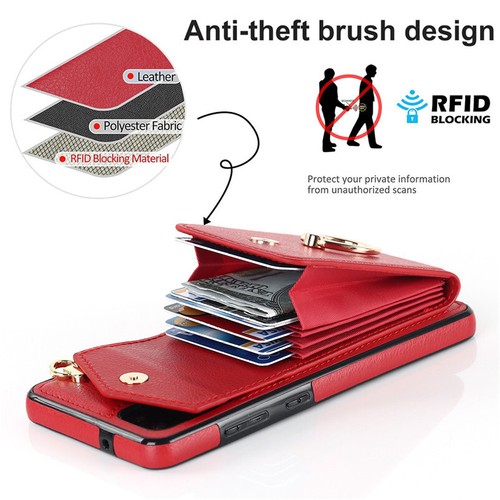 Para Samsung S25 S24 S23 S22 Ultra Plus S21 S20 Estuche Billetera Tarjeta Anillo Soporte Cubierta - Imagen 11 de 64