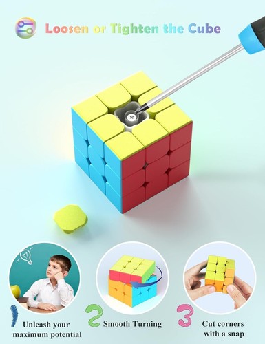 Juego de cubos de velocidad, rompecabezas de cubos de velocidad pirámide 3x3 (sin pegatinas) Pyraminx - Imagen 10 de 24