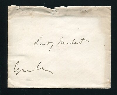 FINE ORIGINAL AUTOGRAPHED ENVELOPE 2ND EARL GRANVILLE FOREIGN MINISTER MALET 2