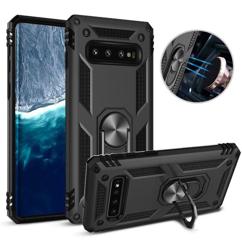 Coque résistante 360 anneau magnétique pour Samsung Galaxy S9 S10e S10 S10+ Plus - Photo 5 sur 21
