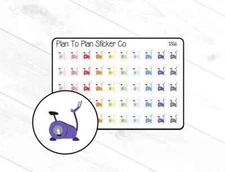 1266~~Exercise Bike Planner Stickers.