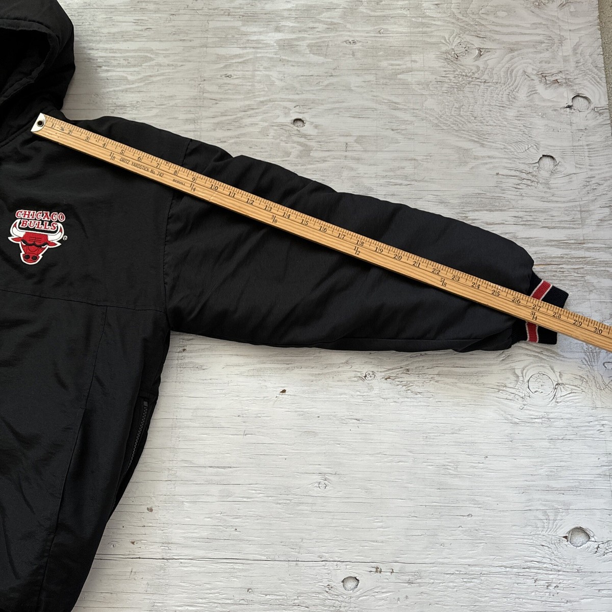 スターター　Chicago Bulls フード付きジャケット Vintage 90s NBA Starter Chicago Bulls Full Zip Hooded
