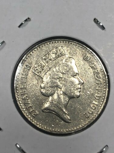 1992 Great Britain 10 New Pence Foreign Coin #783 - Picture 2 of 2