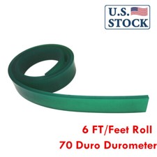 GREEN 70 Duro Durometer - Silk Screen Printing Squeegee Blade 6 FT/Feet Roll
