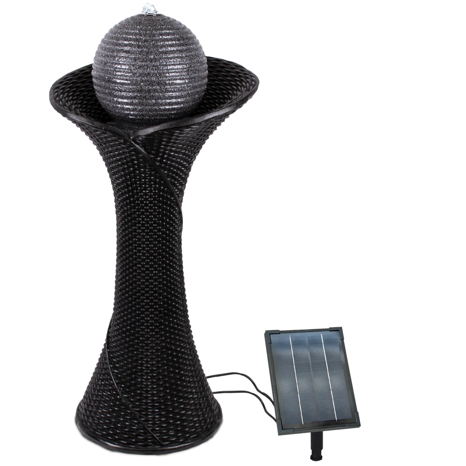 SOLAR GARTENBRUNNEN SPRINGBRUNNEN GARTEN TEICH SOLAR ZIER BRUNNEN WASSERSPIEL - Bild 3 von 4