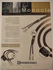 Kimber Kable Monocle Defining Affordable Loudspeaker Cables 2002 Print Ad