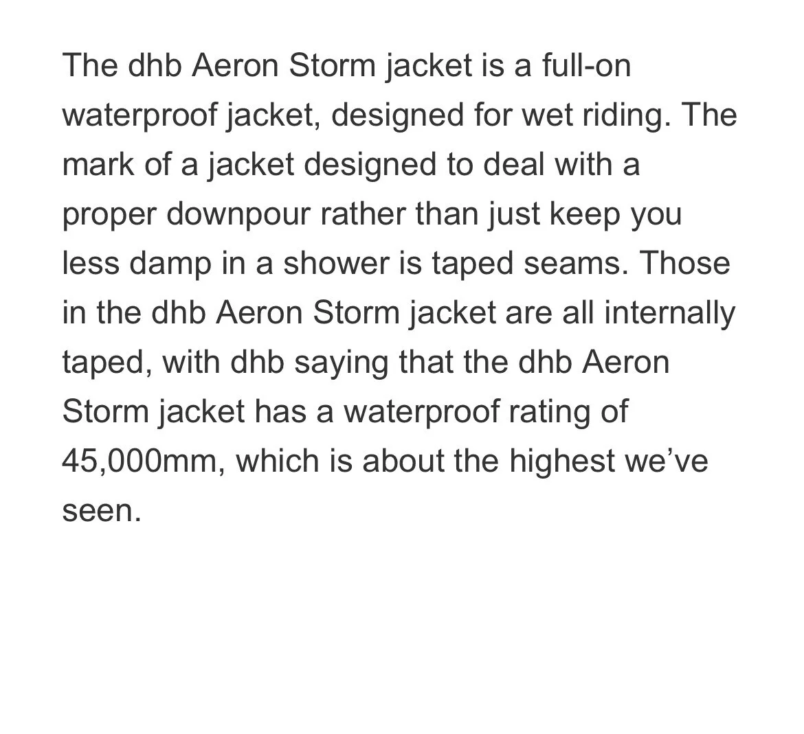 Dhb aeron hotsell storm flt