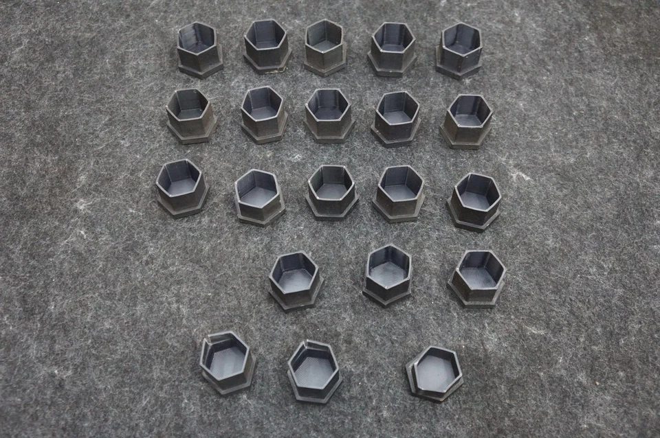 Set Of 21 3D Printed Lug Nut Covers Black Tesla Cybertruck 2024 *Note - Image 2 of 4